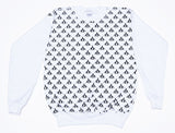 FLEUR-DE-CLIT | Unisex Crewneck, Black on White Sophia Wallace