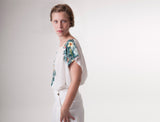 Floral Print Silk Shirt oaoa studio