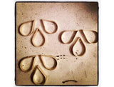 Gold 3 Teardrops Necklace