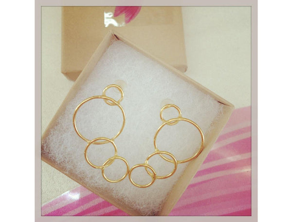Gold Circle Earrings