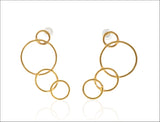 Gold Circle Earrings