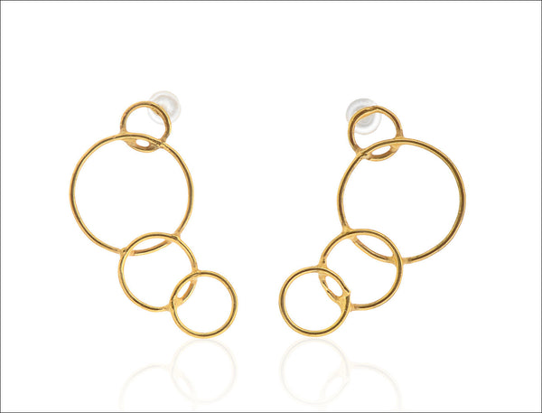 Gold Circle Earrings