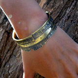 Bark Bronze Cuff Bracelet
