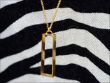 Gold Rectangle Necklace