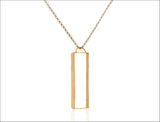 Gold Rectangle Necklace