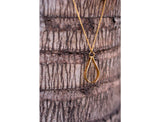 Gold Teardrop Necklace