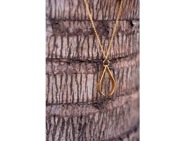 Gold Teardrop Necklace