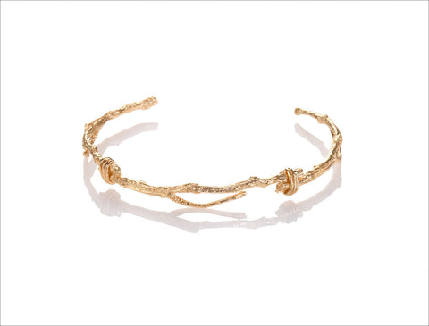 Golden Branch Cuff Bracelet