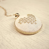 Hand-Stitched Heart Necklace