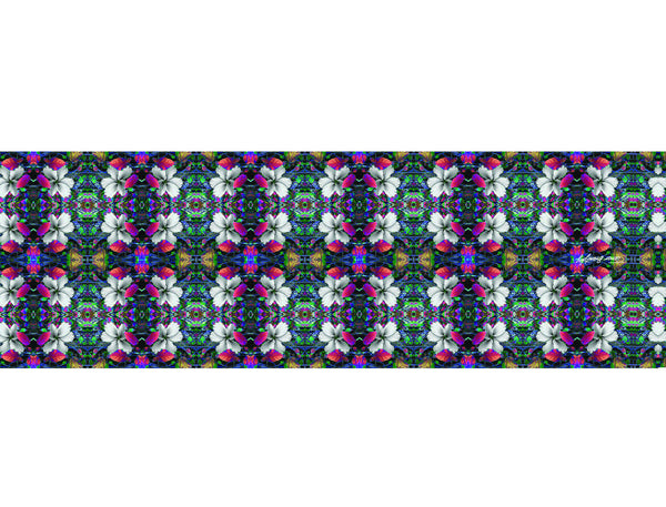 Grey Flowers Printed Scarf