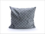 Grey Origami Geometric Pillow