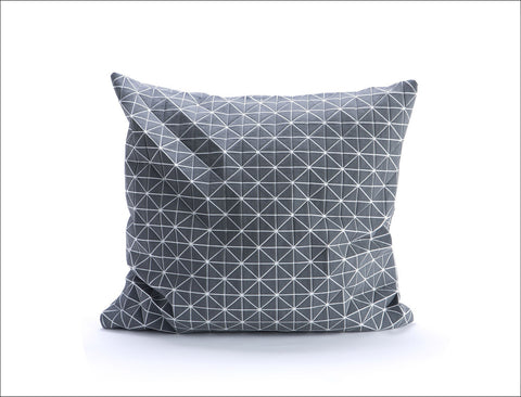 Grey Origami Geometric Pillow