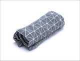 Grey Origami Geometric Pillow