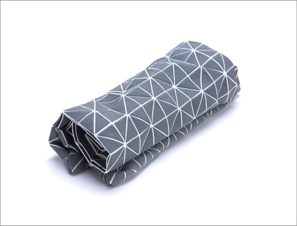 Grey Origami Geometric Pillow