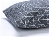 Grey Origami Geometric Pillow