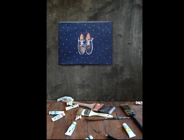 His Shoes Art Print