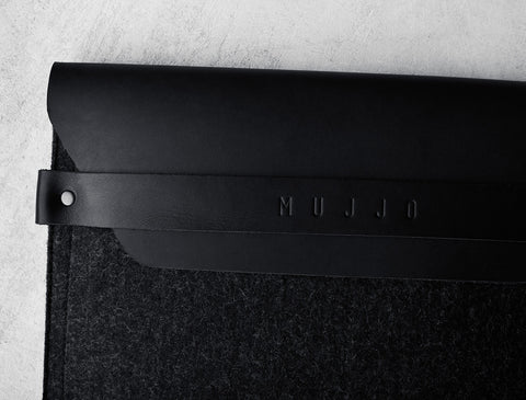 Handmade iPad Mini Envelope Sleeve - Black