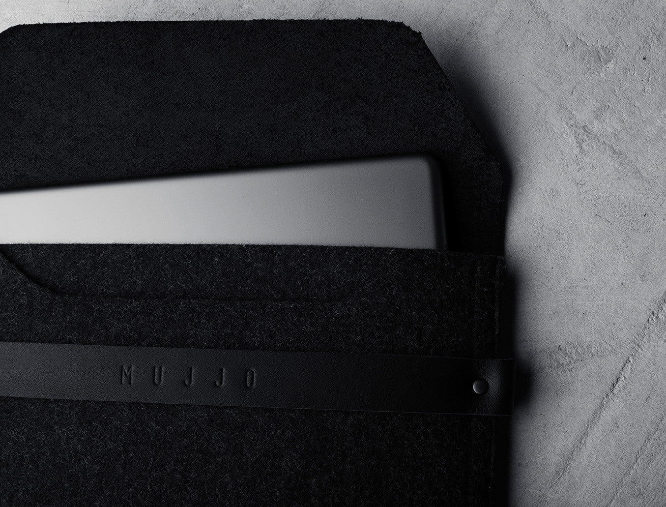 Handmade iPad Mini Envelope Sleeve - Black
