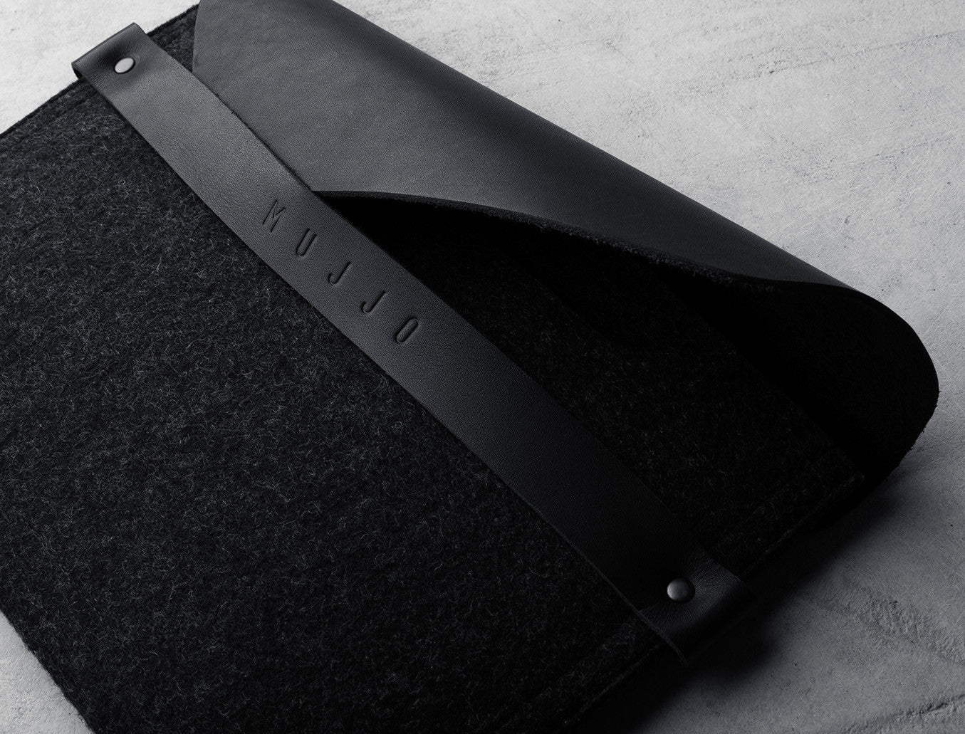 Handmade iPad Mini Envelope Sleeve - Black