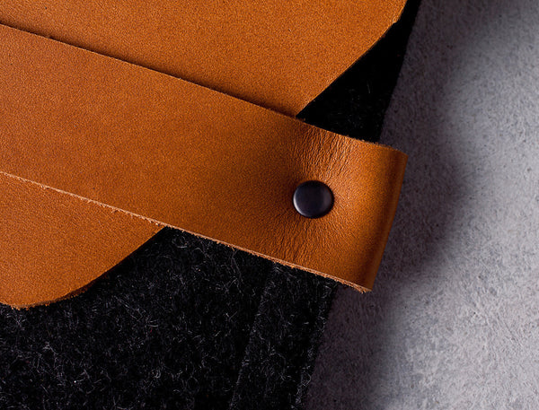 Handmade iPad Envelope Sleeve - Tan