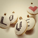 Hand-Stitched Initials Necklace