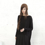 Kimono Cut Sweater, Black Naftul