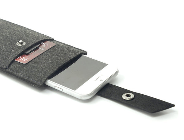 iPhone 6 Plus Wallet - Black Charbonize