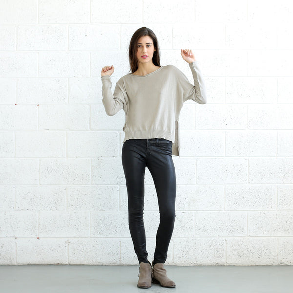 Kimono Cut Sweater, Stone Naftul