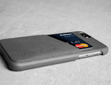 Leather Wallet Case for iPhone 6 - Grey