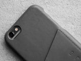 Leather Wallet Case for iPhone 6 - Grey