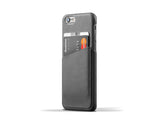 Leather Wallet Case for iPhone 6 - Grey