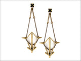 Leona Earrings Brass