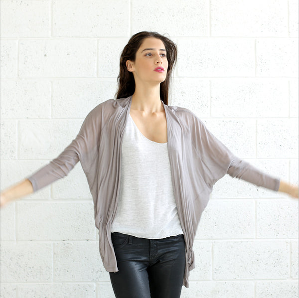 Love Cardigan, Light Grey Naftul
