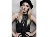 BLACK Collection Magic Crystal Pendant Necklace