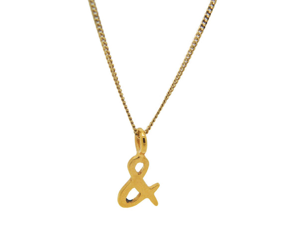 & - What? Pendant (Gold Vermeil)