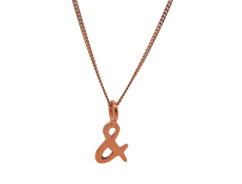 & - What? Pendant (Rose-Gold Vermeil)