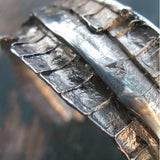 Bark Silver Cuff Bracelet