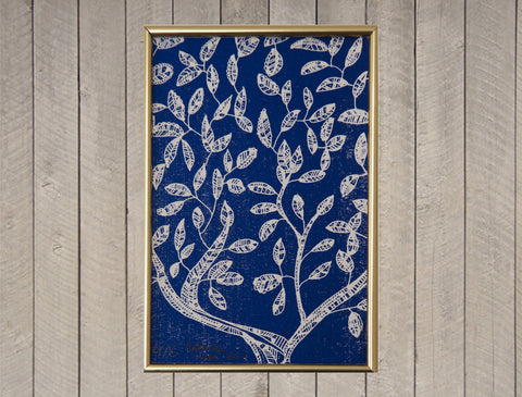 "Blue Tree" Screen Print