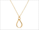 Gold Teardrop Necklace