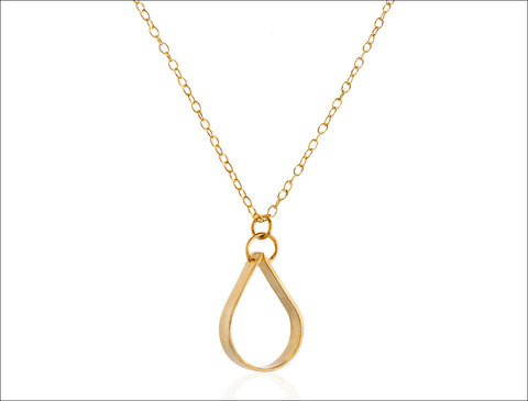 Gold Teardrop Necklace