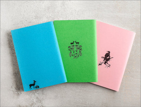 Handmade Pocket Notebook, Set of 3