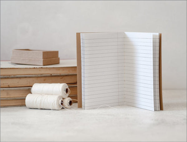 Handmade Light Brown Deer Notebook, Set of 3