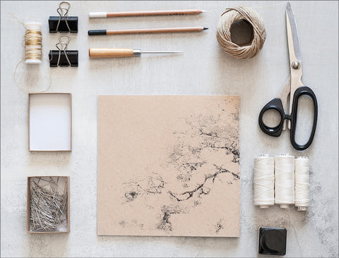 Handmade Large Tree Print Screen Journal