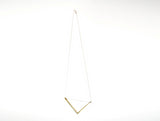 Brass Triangle Necklace