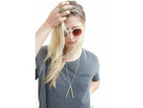 Brass V Necklace