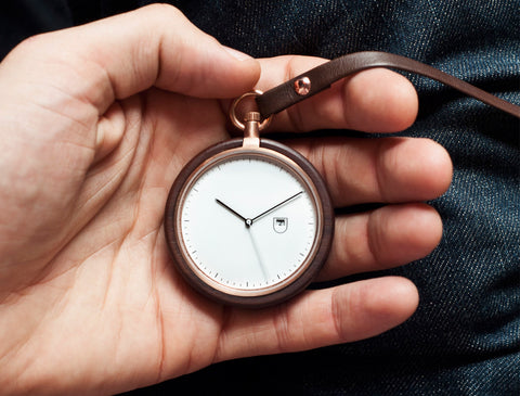 Calendar Walnut Watch