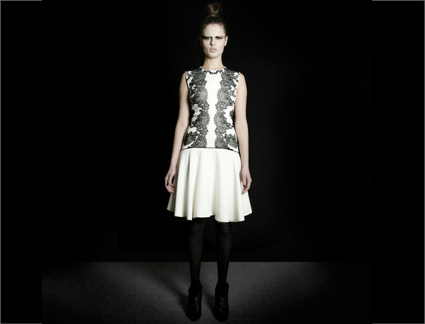 Embroidered Cocktail Dress
